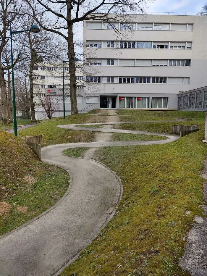 At The Student Residence. I Tried To Walk The Intended Path For Once. It Was Long