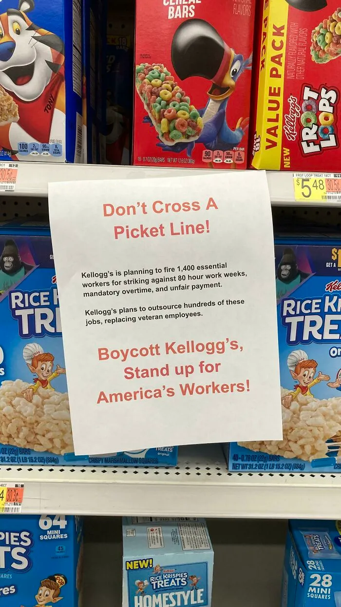 Sign Posted At Walmart