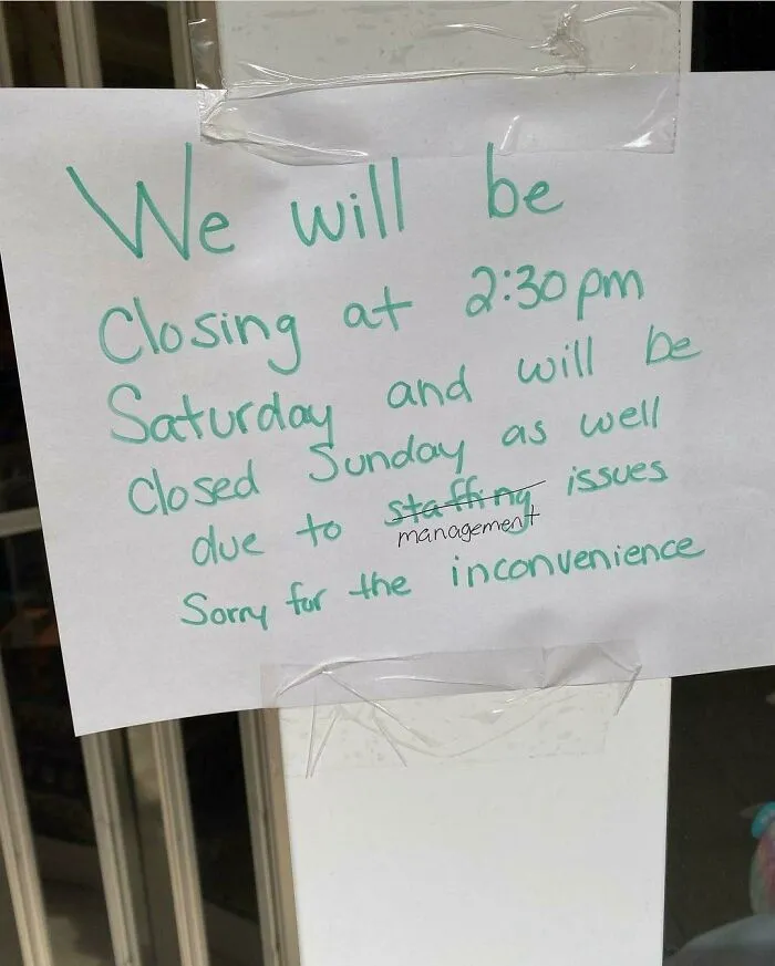 Found In A Mall In My City This Weekend. Guess The Staff Finally Had Enough