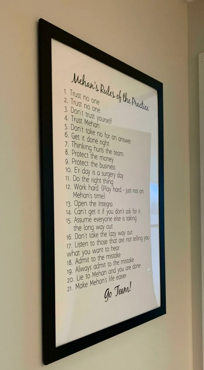 The Most Toxic S**t I've Ever Seen Hanging On An Office Wall