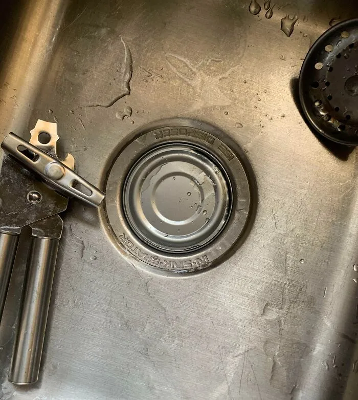 Accidentally Dropped Tuna Can In My Sink