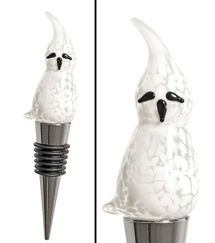 Glass Ghost Wine Stopper