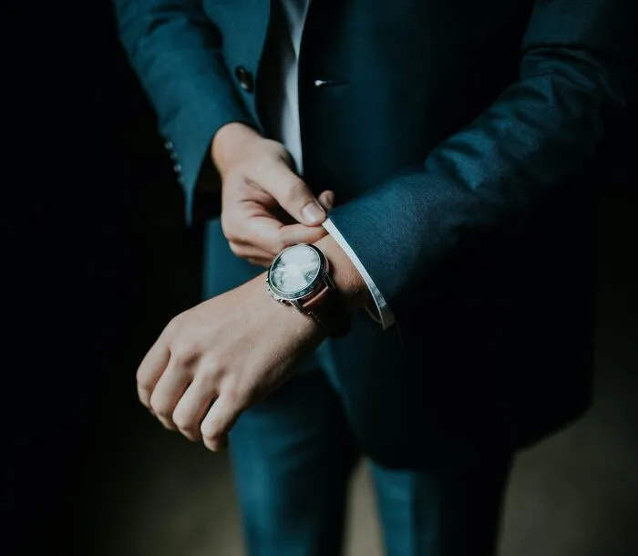 Man wearing watch