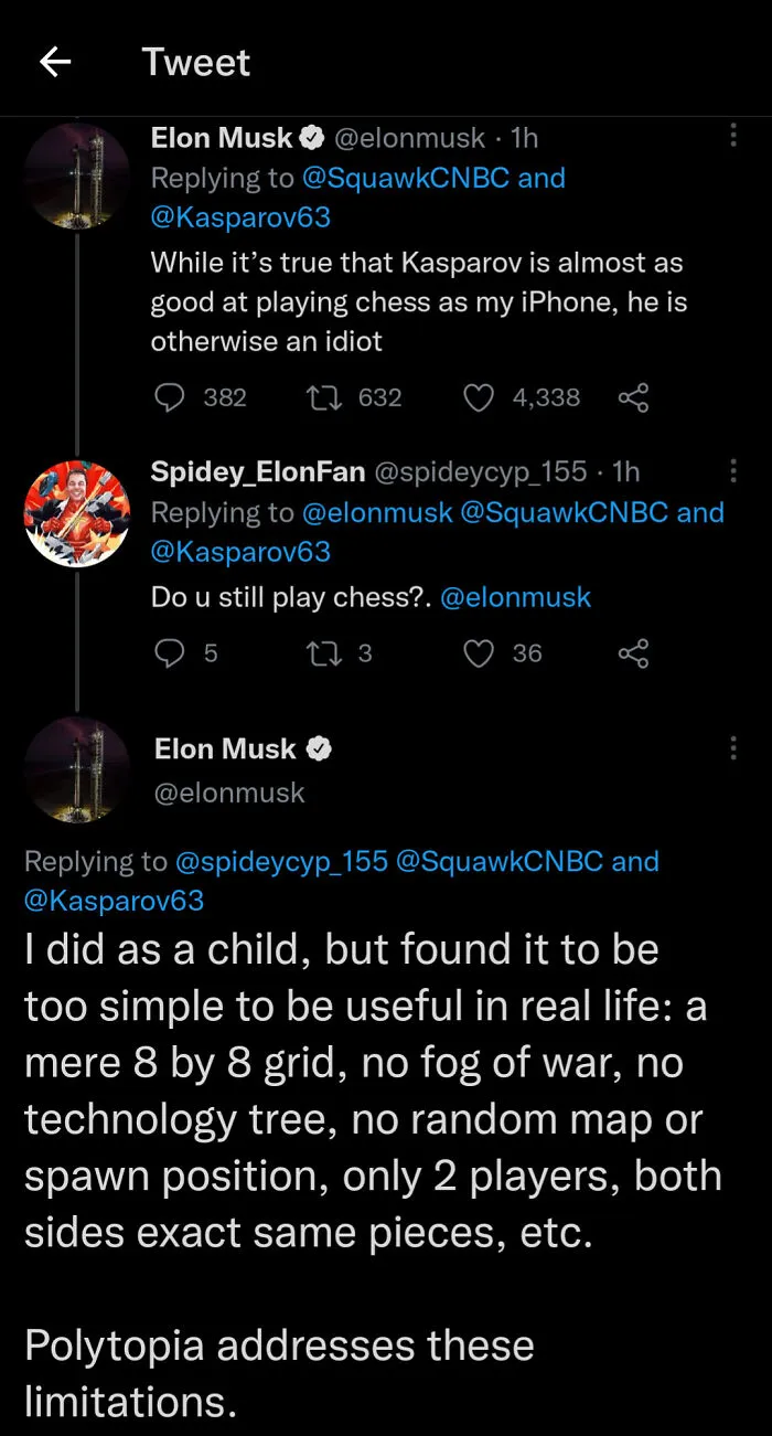 Elon Musk Is Too Smart For Chess