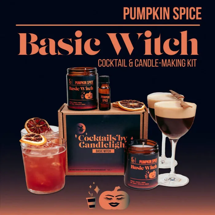 Basic Witch Halloween Cocktail And Candle Making Kit