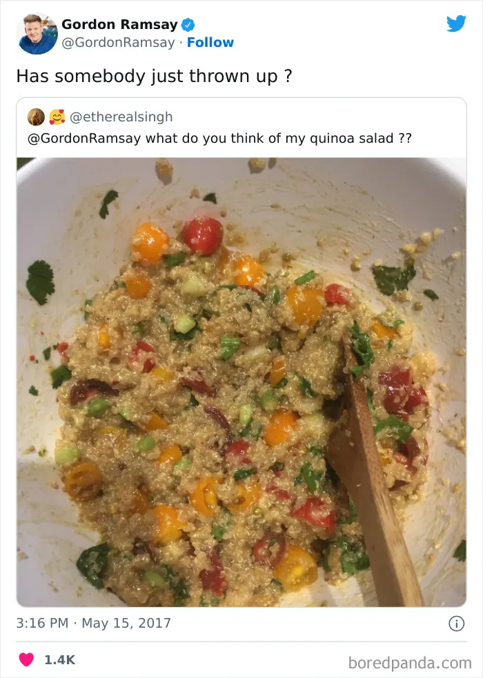 People Are Cracking Up At These 35 Roasts By Chef Gordon Ramsay