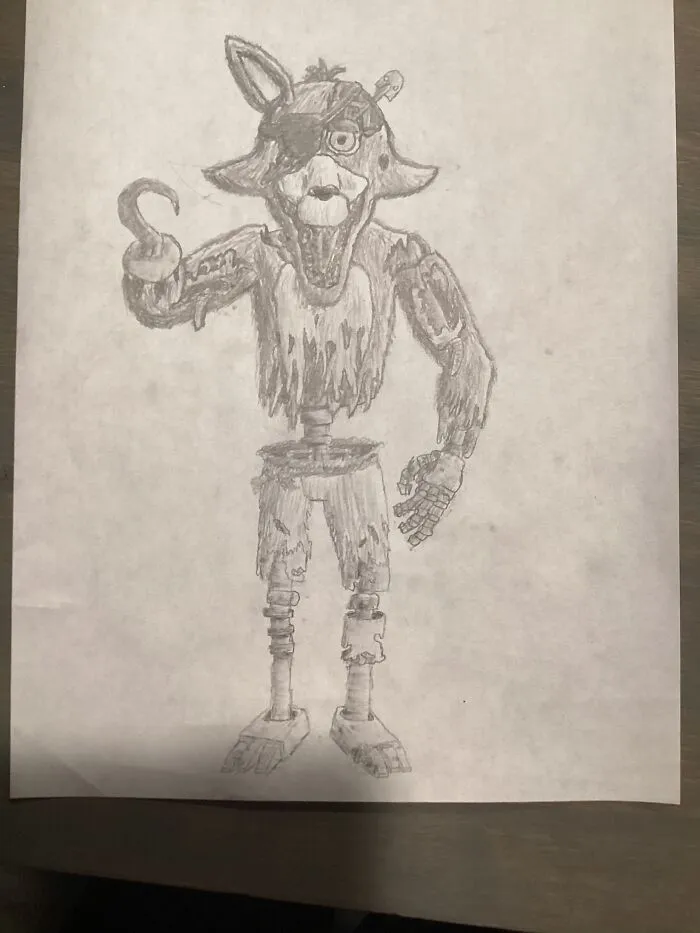 Withered Foxy But In The Style Of A Real Animatronic