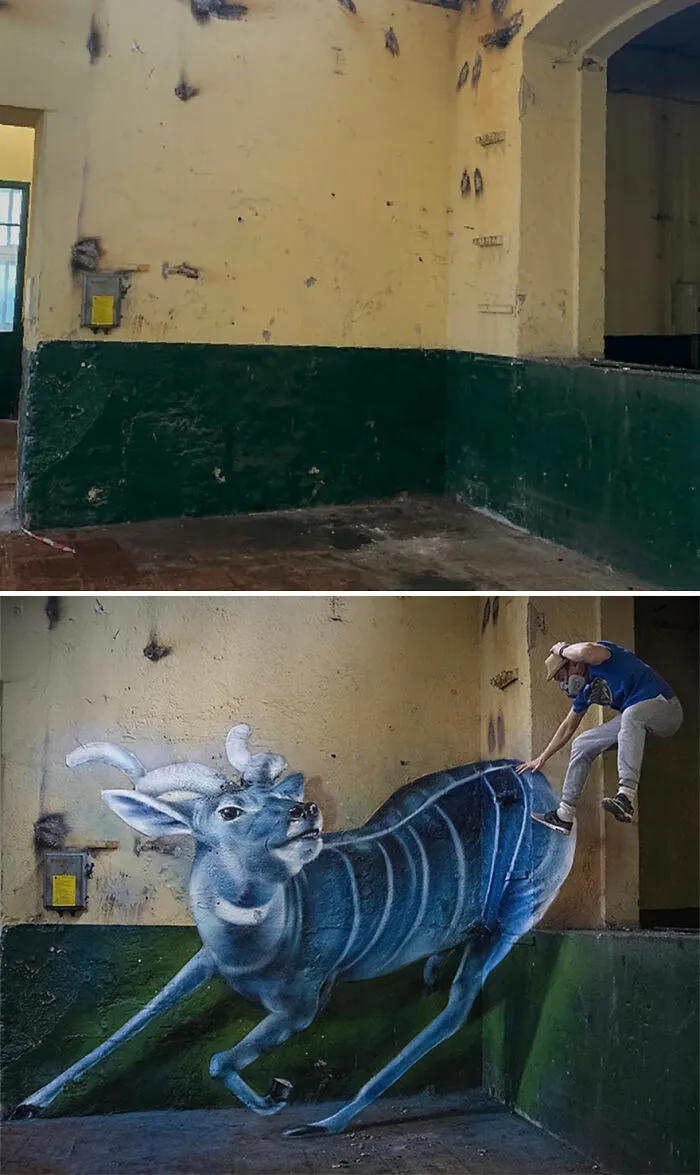 Este artista callejero francés pinta graffitis en 3D y no son para los asustadizos (26 fotos nuevas)