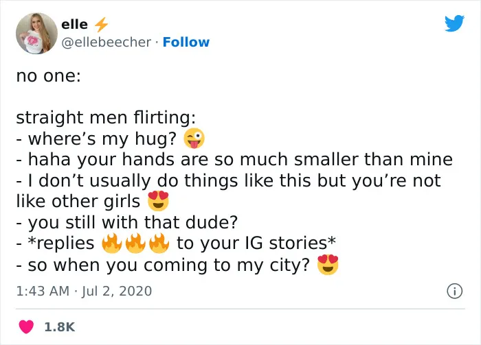 Folks Are Cracking Up At These 30 Things Straight Guys Said While Being Flirty, As Shared Online