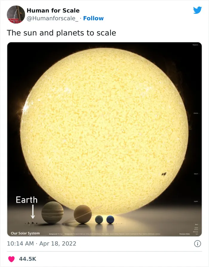40 Photos With Humans For Scale To Show Just How Big Stuff Really Is, As Shared On This Twitter Page