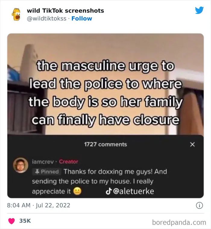 35 Times People Posted Such Unhinged Things On TikTok, This Twitter Page Just Had To Shame Them (New Pics)