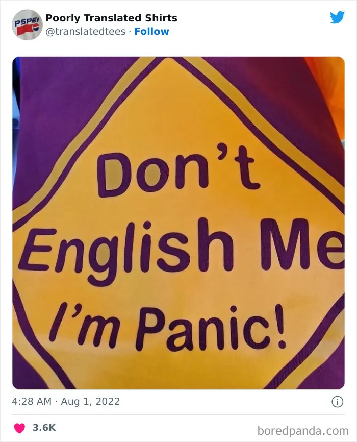 “Lost In Translation": 40 Ridiculous And Funny English T-Shirts Found Across The World