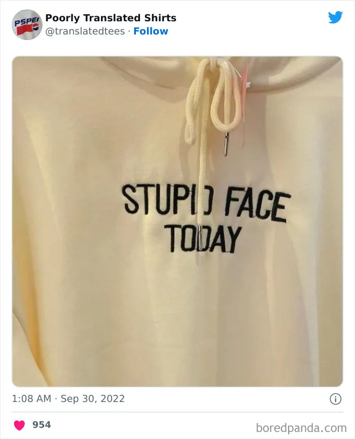 “Lost In Translation": 40 Ridiculous And Funny English T-Shirts Found Across The World