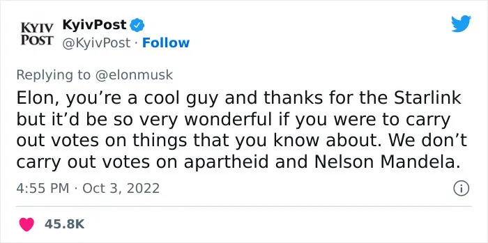 Twitter Is Going Mad After Elon Musk Tweets That “Crimea Is Formally Part Of Russia” And Here Are 30 Reactions