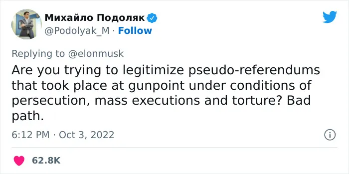 Twitter Is Going Mad After Elon Musk Tweets That “Crimea Is Formally Part Of Russia” And Here Are 30 Reactions