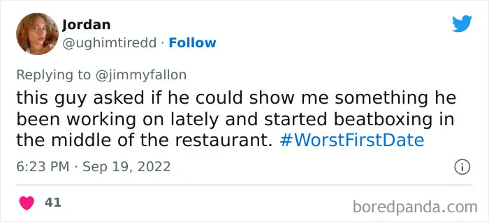 30 Of The Worst First Date Stories People Shared For Jimmy Fallon’s Hashtag Challenge