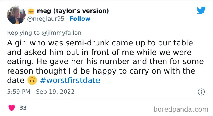 30 Of The Worst First Date Stories People Shared For Jimmy Fallon’s Hashtag Challenge