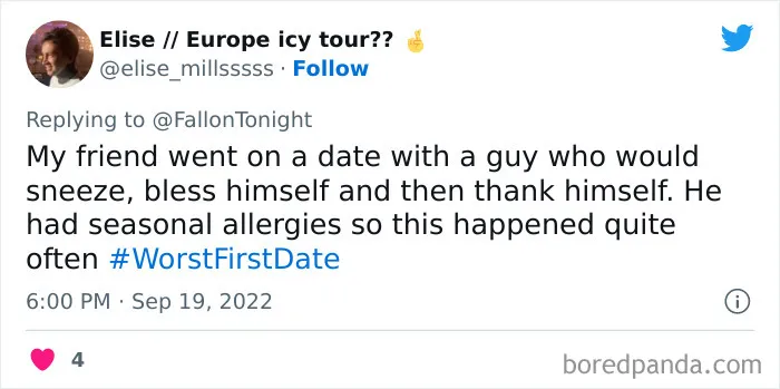 30 Of The Worst First Date Stories People Shared For Jimmy Fallon’s Hashtag Challenge