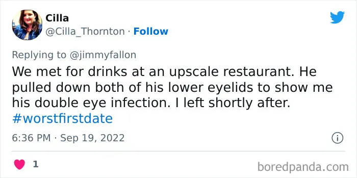 30 Of The Worst First Date Stories People Shared For Jimmy Fallon’s Hashtag Challenge