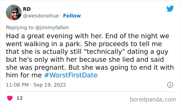 30 Of The Worst First Date Stories People Shared For Jimmy Fallon’s Hashtag Challenge