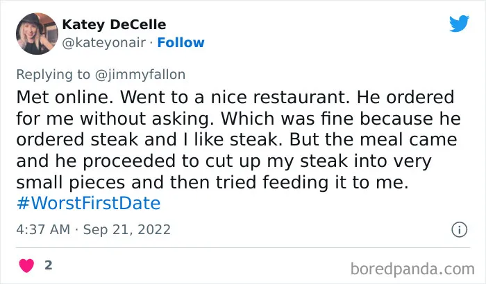 30 Of The Worst First Date Stories People Shared For Jimmy Fallon’s Hashtag Challenge