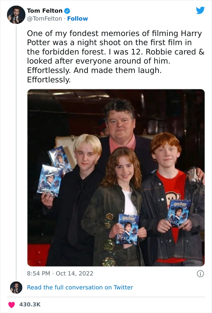 30 Of The Most Touching Tributes Paid To The Late Robbie Coltrane, Star Of Cracker And Harry Potter