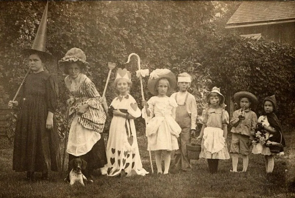 Spooky Vintage Halloween Costume Photo Collection