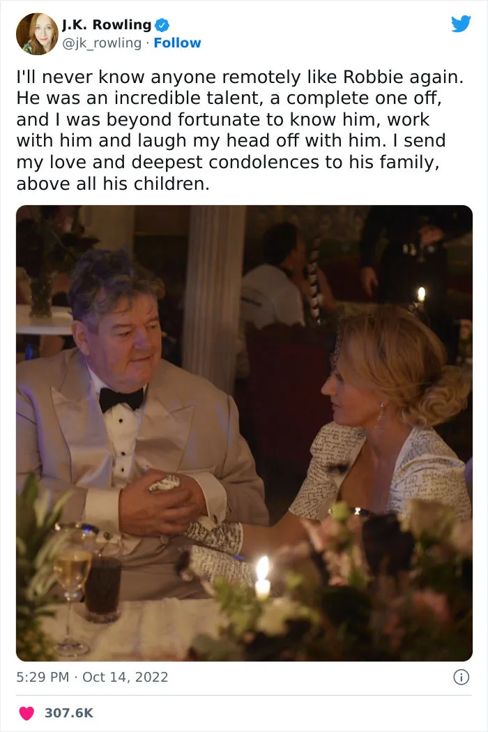 30 Of The Most Touching Tributes Paid To The Late Robbie Coltrane, Star Of Cracker And Harry Potter
