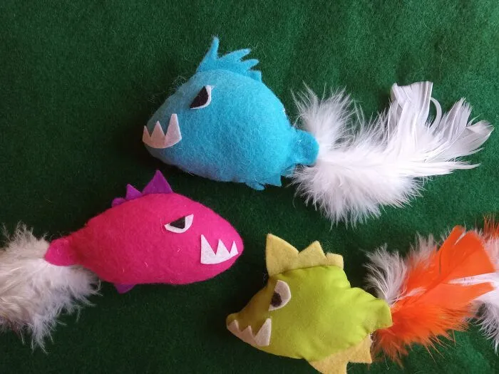 These Piranha Cat Toys I Made