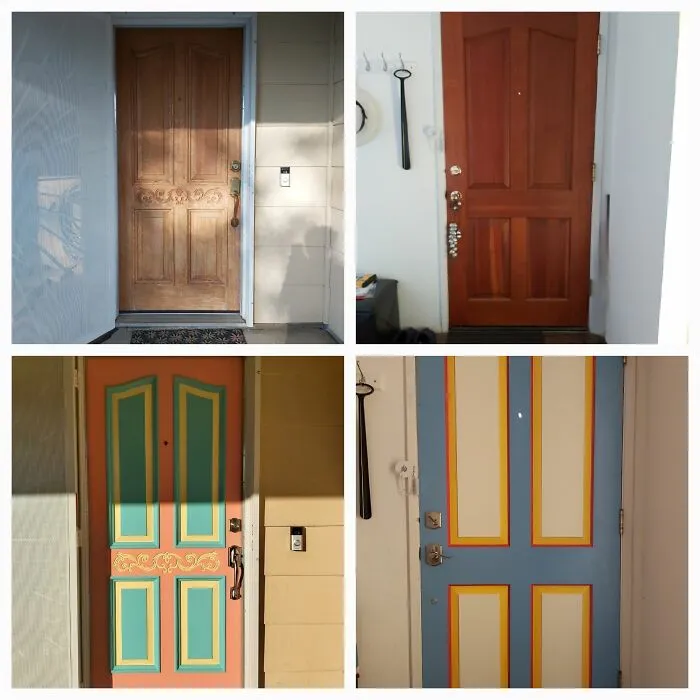 Our Front Door That My Husband & I Painted