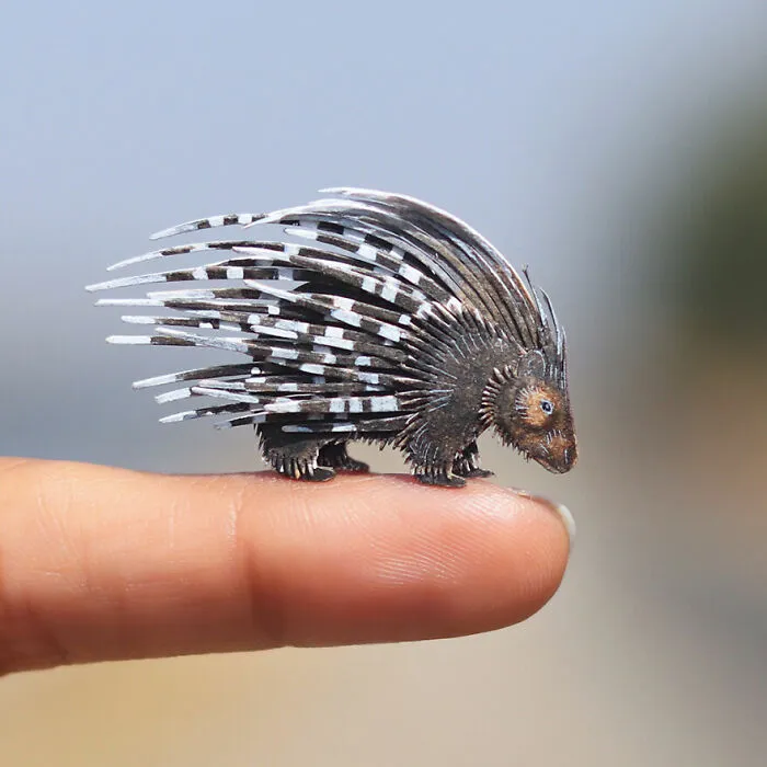 Vaishali & Naya, Escultura de papel en miniatura
