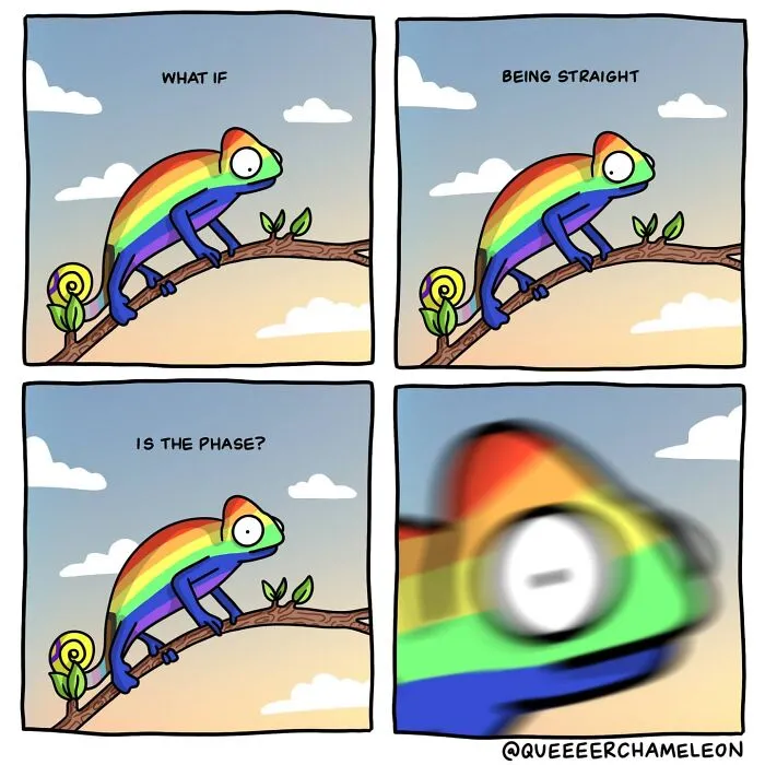 30 Fun Comics By Amee Wilson That Cover The Theme Of Sexual Identities Through Queer Chameleons (New Pics)