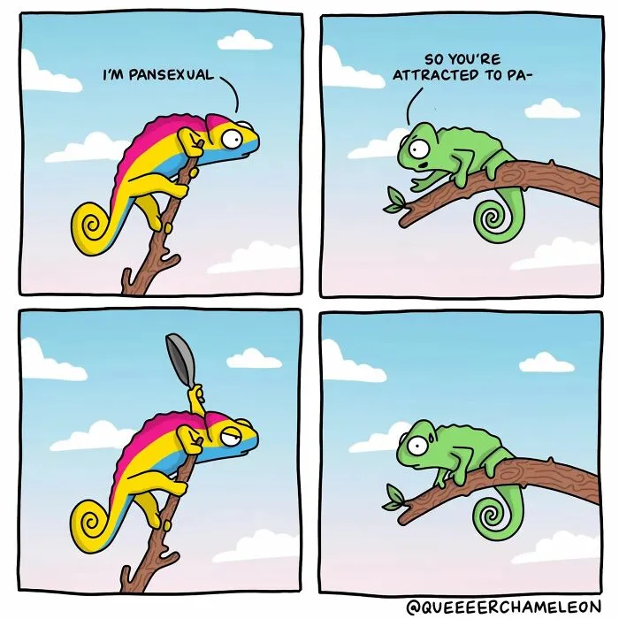 30 Fun Comics By Amee Wilson That Cover The Theme Of Sexual Identities Through Queer Chameleons (New Pics)
