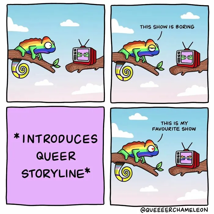 30 Fun Comics By Amee Wilson That Cover The Theme Of Sexual Identities Through Queer Chameleons (New Pics)