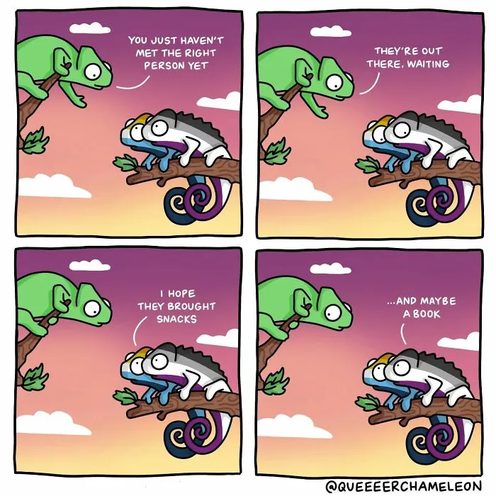 30 Fun Comics By Amee Wilson That Cover The Theme Of Sexual Identities Through Queer Chameleons (New Pics)