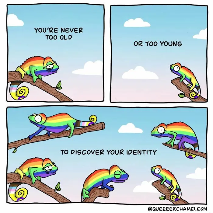30 Fun Comics By Amee Wilson That Cover The Theme Of Sexual Identities Through Queer Chameleons (New Pics)