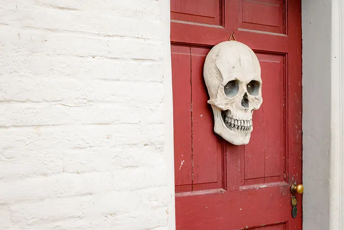 Making Halloween-Themed Door Decorations