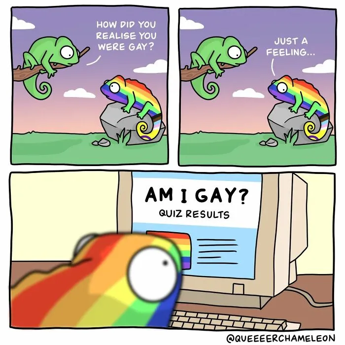 30 Fun Comics By Amee Wilson That Cover The Theme Of Sexual Identities Through Queer Chameleons (New Pics)