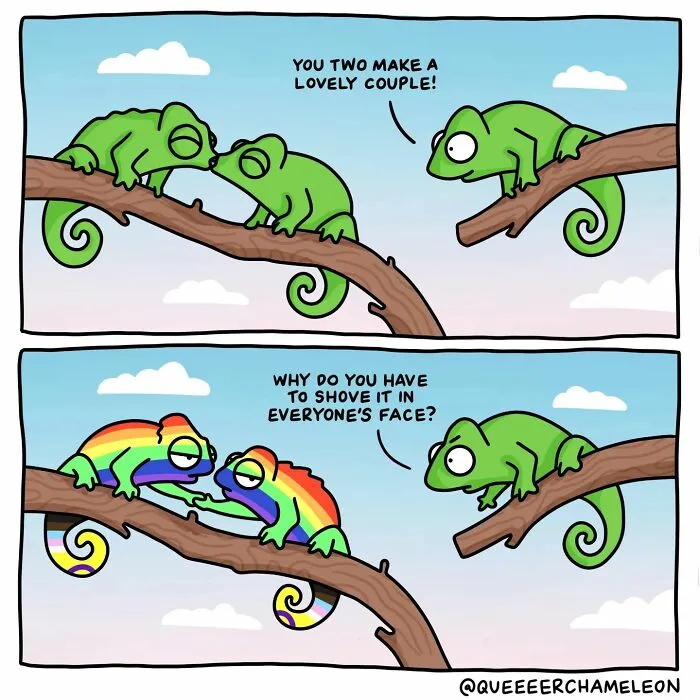 30 Fun Comics By Amee Wilson That Cover The Theme Of Sexual Identities Through Queer Chameleons (New Pics)