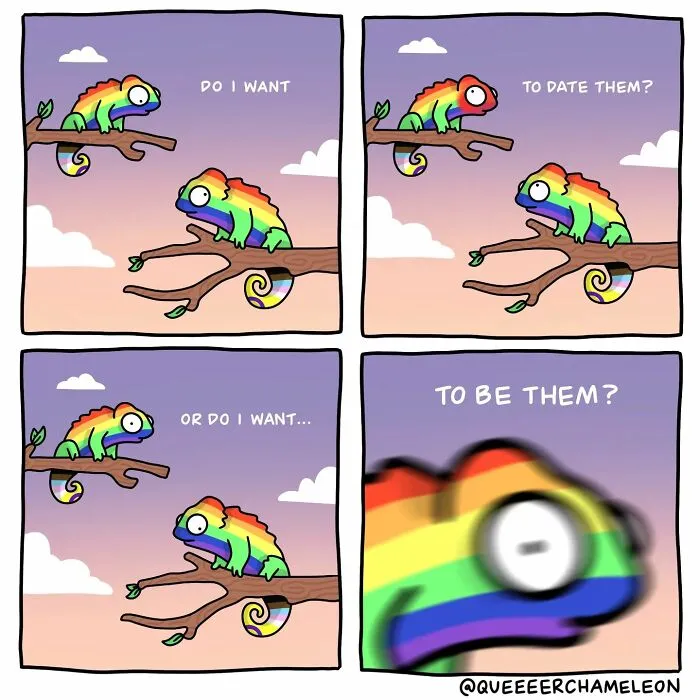 30 Fun Comics By Amee Wilson That Cover The Theme Of Sexual Identities Through Queer Chameleons (New Pics)