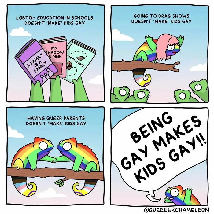 30 Fun Comics By Amee Wilson That Cover The Theme Of Sexual Identities Through Queer Chameleons (New Pics)