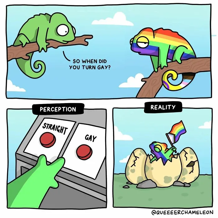 30 Fun Comics By Amee Wilson That Cover The Theme Of Sexual Identities Through Queer Chameleons (New Pics)
