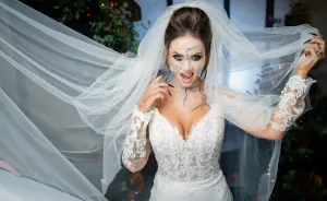I Took Photos Of A Vampire Bride For Halloween At The Pilgrim's Rest In Battle (21 Pics)