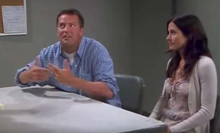 Friends Season 8 Episode "The One Where Rachel Tells..." A Scene That Originally Had Chandler Joking About A Bomb In An Airport - Was Changed Following Sept. 11