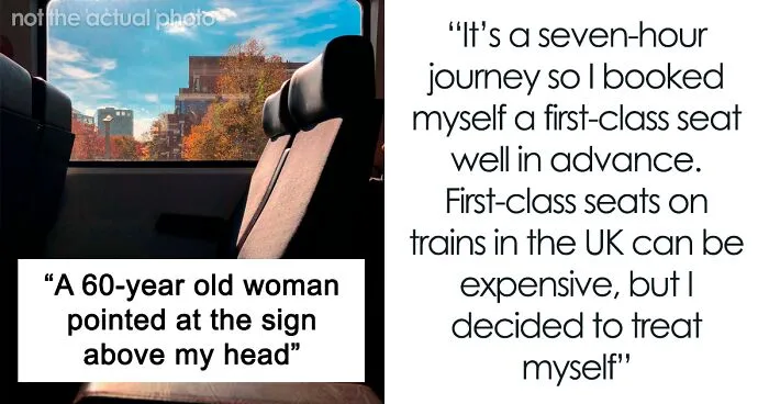 Woman Pays A Lot Of Money For A Comfortable Seat On The Train, Elderly Woman Wants Her To Move