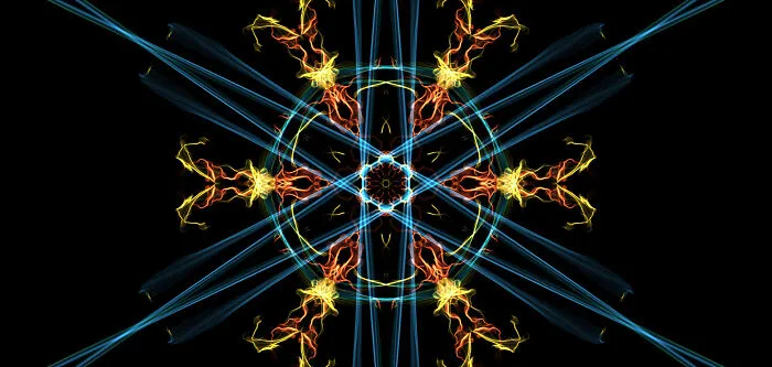 Aries-Inspired Mandala