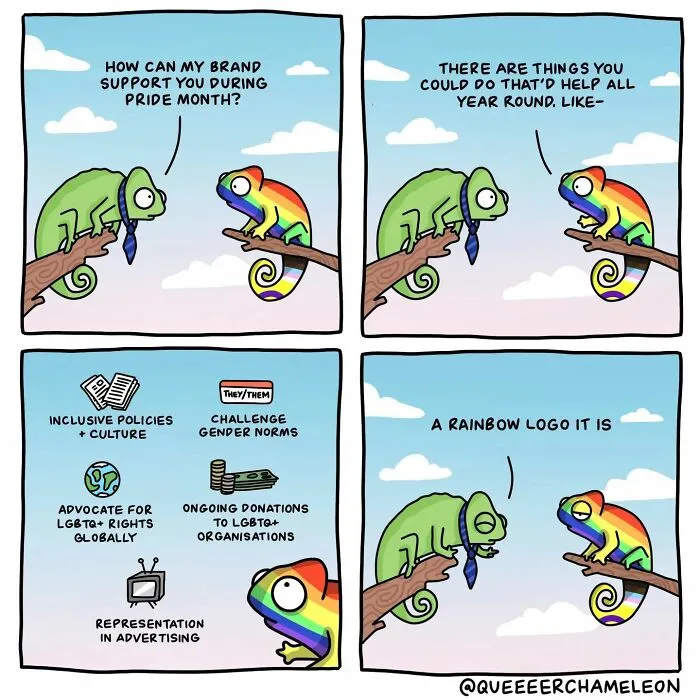 30 Fun Comics By Amee Wilson That Cover The Theme Of Sexual Identities Through Queer Chameleons (New Pics)