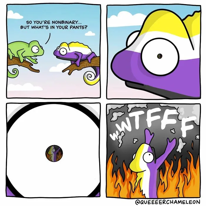 30 Fun Comics By Amee Wilson That Cover The Theme Of Sexual Identities Through Queer Chameleons (New Pics)