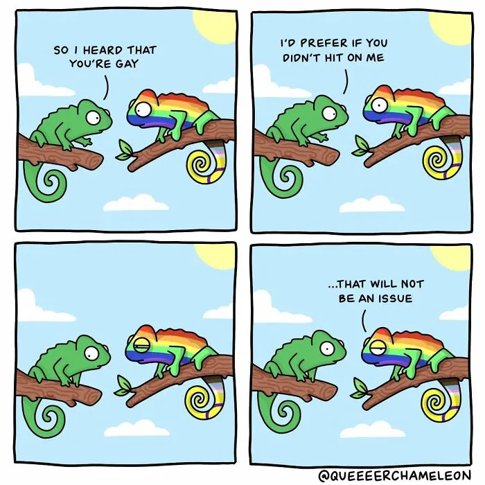 30 Fun Comics By Amee Wilson That Cover The Theme Of Sexual Identities Through Queer Chameleons (New Pics)