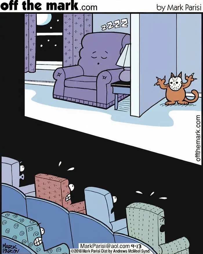 Artist Shows In A Hilarious Way What Horror Movies Would Be Like In A Parallel Universe (40 Pics)